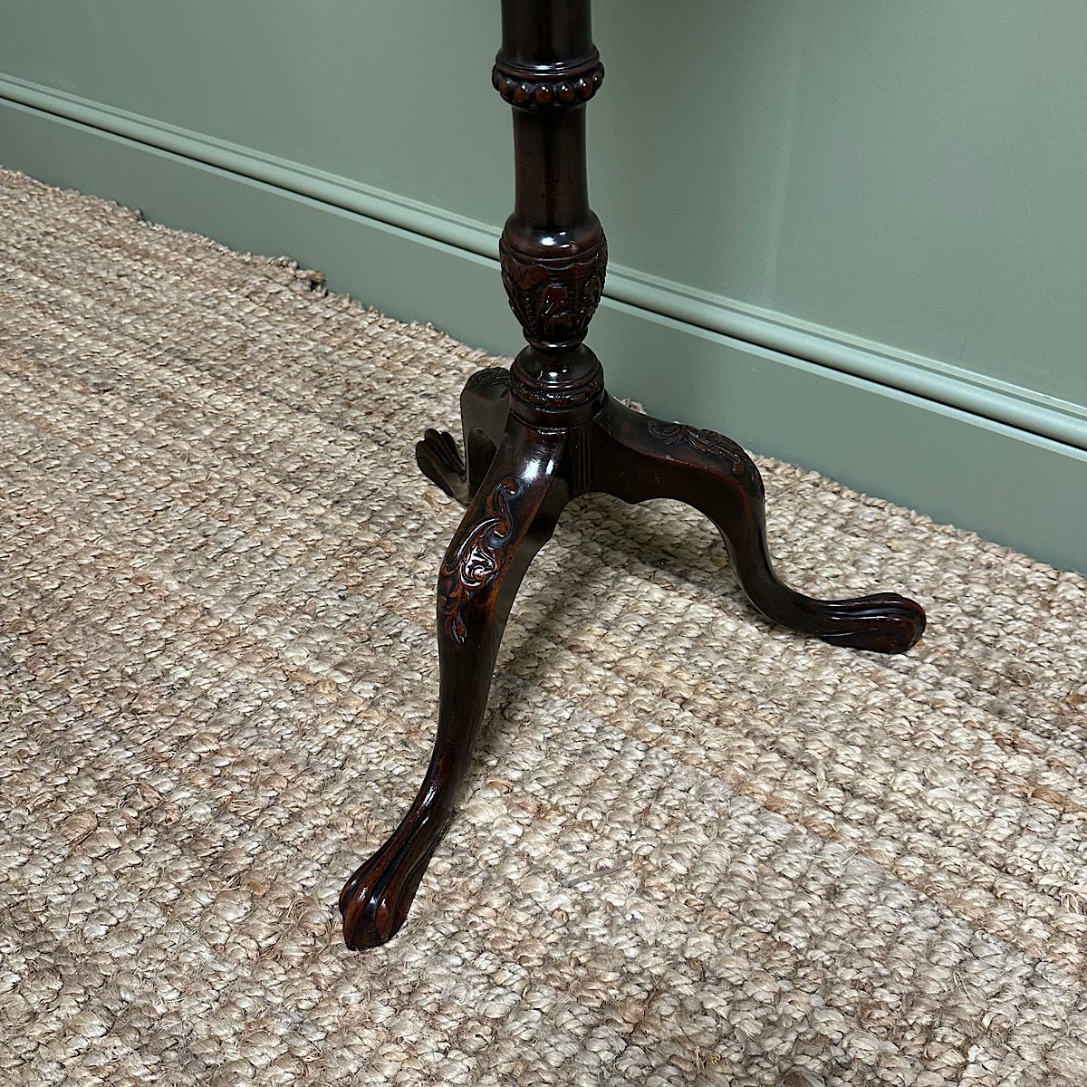 Unusual Victorian Mahogany Antique Torchere 7 Unusual Victorian Mahogany Antique Torchere