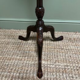Unusual Victorian Mahogany Antique Torchere