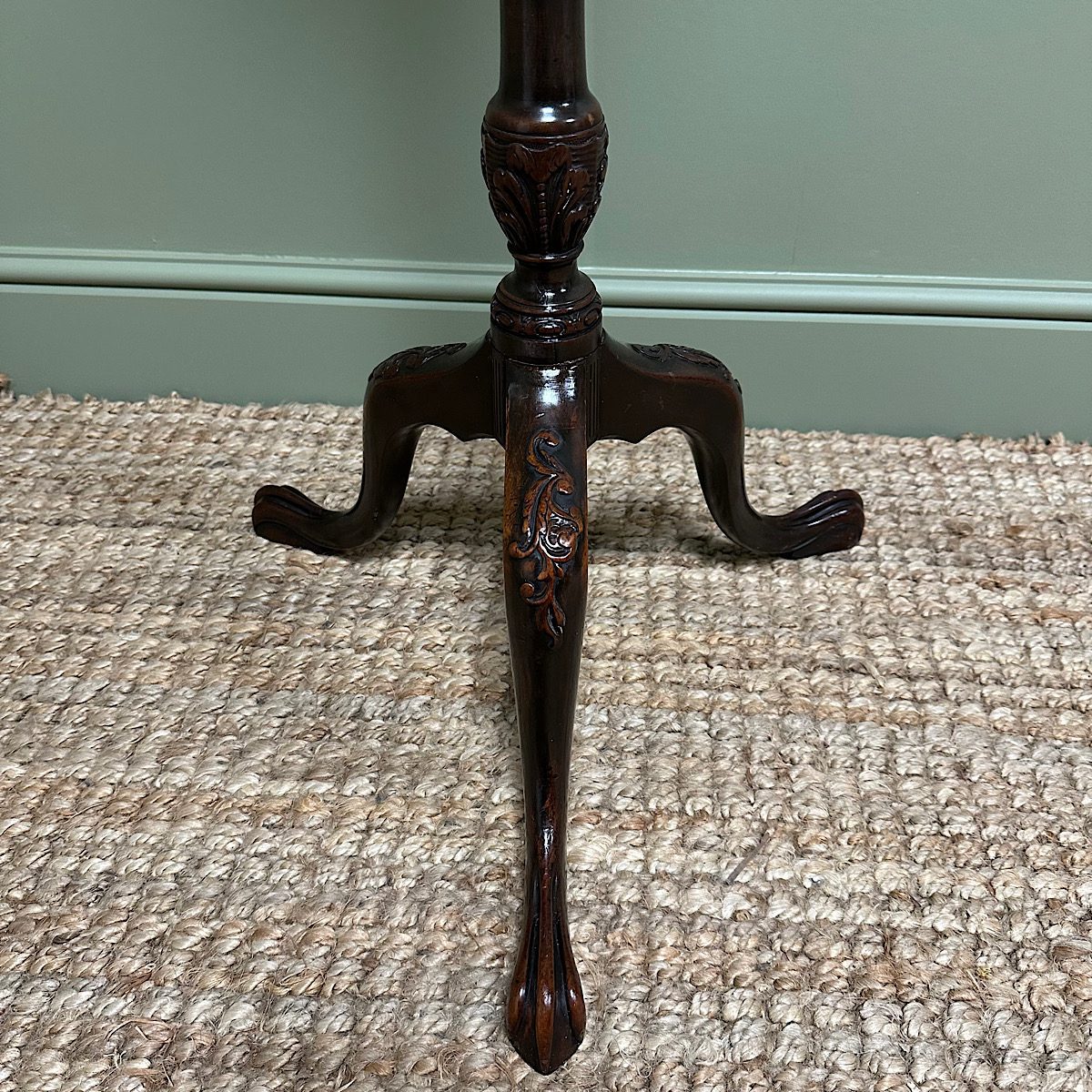 Unusual Victorian Mahogany Antique Torchere 4 Unusual Victorian Mahogany Antique Torchere