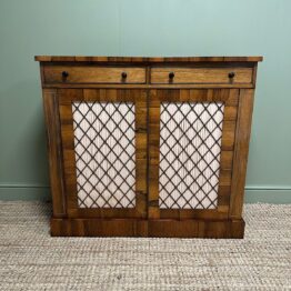 Spectacular Regency Rosewood Antique Cabinet