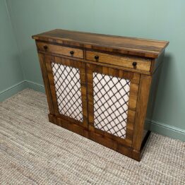 Spectacular Regency Rosewood Antique Cabinet