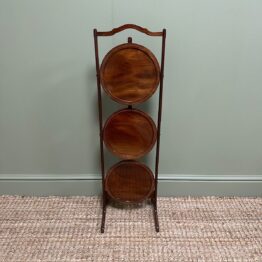 Beautiful Edwardian Mahogany Antique Cake Stand