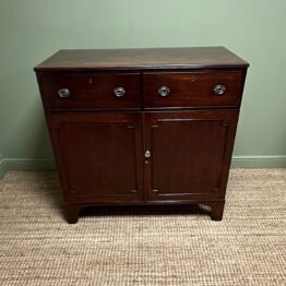 Quality Mahogany Antique Georgian Press Cupboard