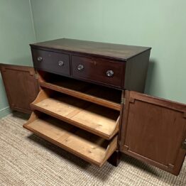 Quality Mahogany Antique Georgian Press Cupboard