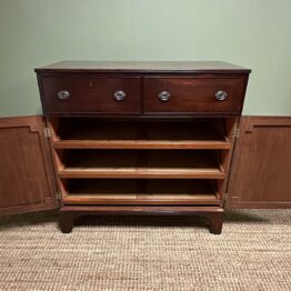 Quality Mahogany Antique Georgian Press Cupboard