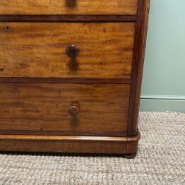 Quality Victorian Mahogany Antique Chest by Edwards & Roberts