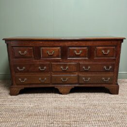 Period 18th Century Georgian Oak Antique Dresser