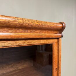 Large Antique Oak Globe Wernicke Bookcase