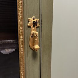 Elegant Edwardian Antique Painted Cabinet