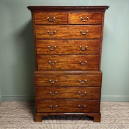 Spectacular Mahogany Georgian Antique Chest on Chest / Tall Boy