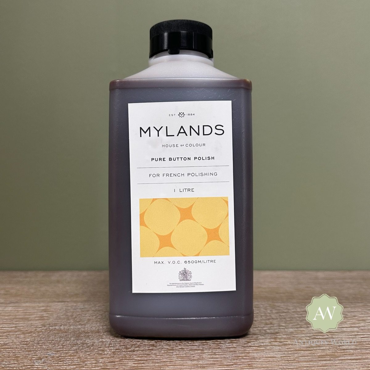 Mylands Shellac Polishes - 1 Litre 7 Mylands Button Polish