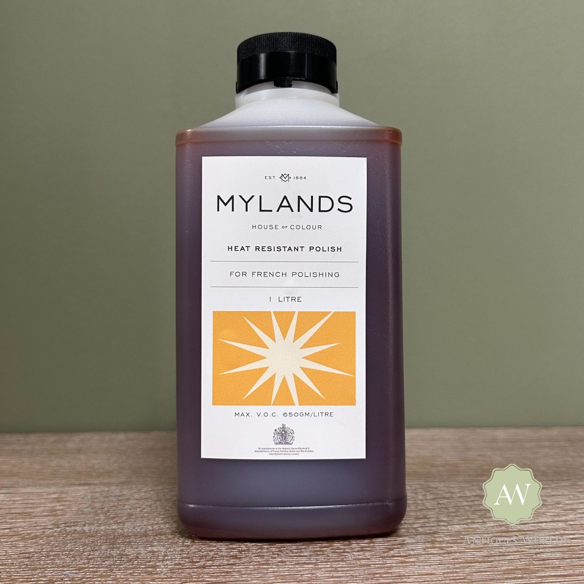 Mylands Shellac Polishes - 1 Litre 6 Mylands Heat Resistant Polish