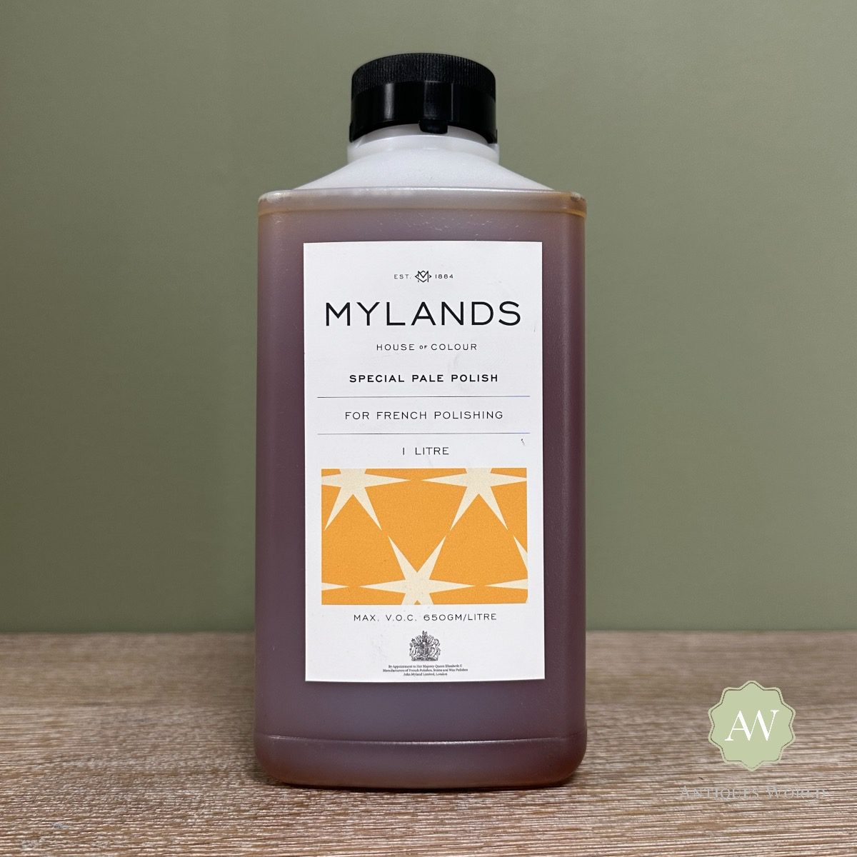 Mylands Shellac Polishes - 1 Litre 5 Mylands Special Pale Polish