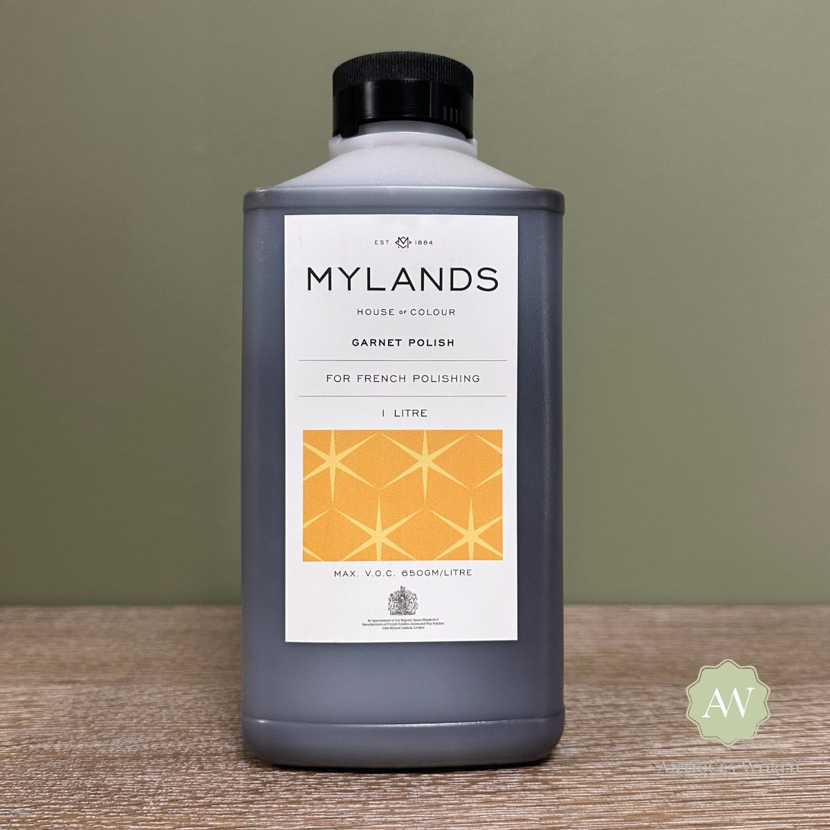 Mylands Shellac Polishes - 1 Litre 2 Mylands Garnet Polish