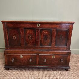 Country House Period Oak Antique Mule Chest