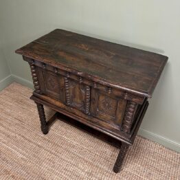 Country House Period Oak Antique Chest / Livery Cupboard