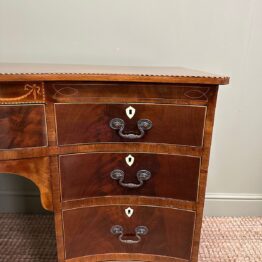 Outstanding Large Inlaid Victorian Mahogany Desk