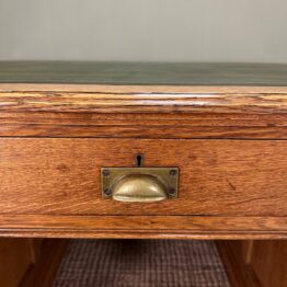 Large Quality Oak Antique Partners Desk