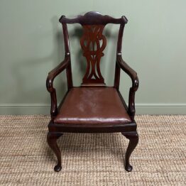 Quality Set Of 8 Antique Victorian Dining Chairs by William Walker & Sons 