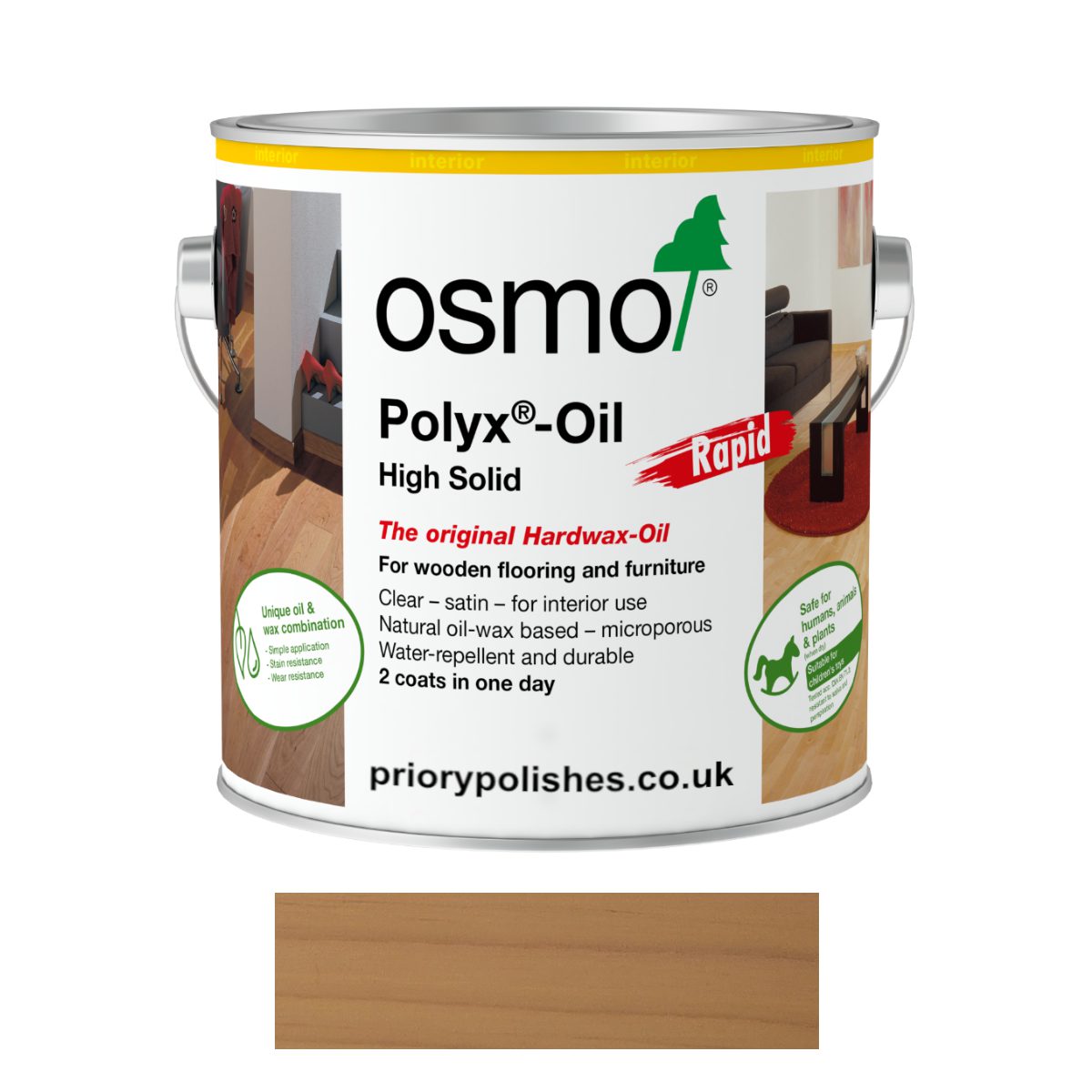 Osmo Polyx Oil Rapid - Clear or Tinted Shades 7 Osmo Polyx Oil Rapid 427 DOUGLAS FIR