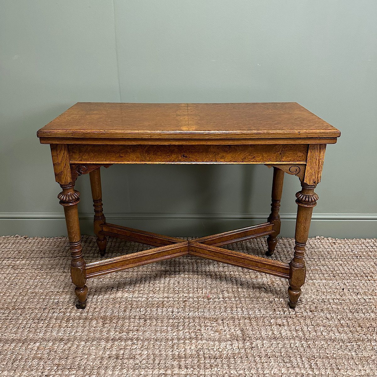 Stunning Victorian Antique Oak Games Table 1 Stunning Victorian Antique Oak Games Table