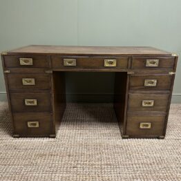 Country House Antique Campaign Desk