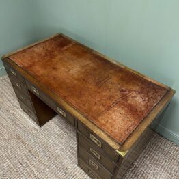 Country House Antique Campaign Desk