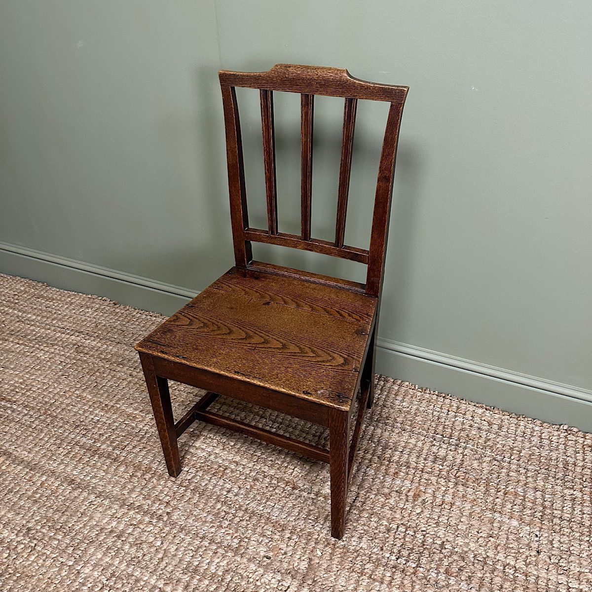 Country House Oak Set of 4 Antique Chairs 8 Country House Oak Set of 4 Antique Chairs