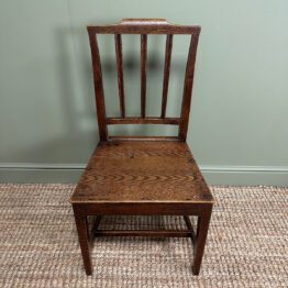 Country House Oak Set of 4 Antique Chairs