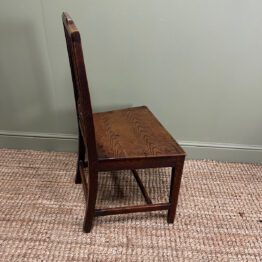 Country House Oak Set of 4 Antique Chairs