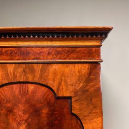 Beautiful Mahogany Bow Fronted Antique Edwardian Wardrobe