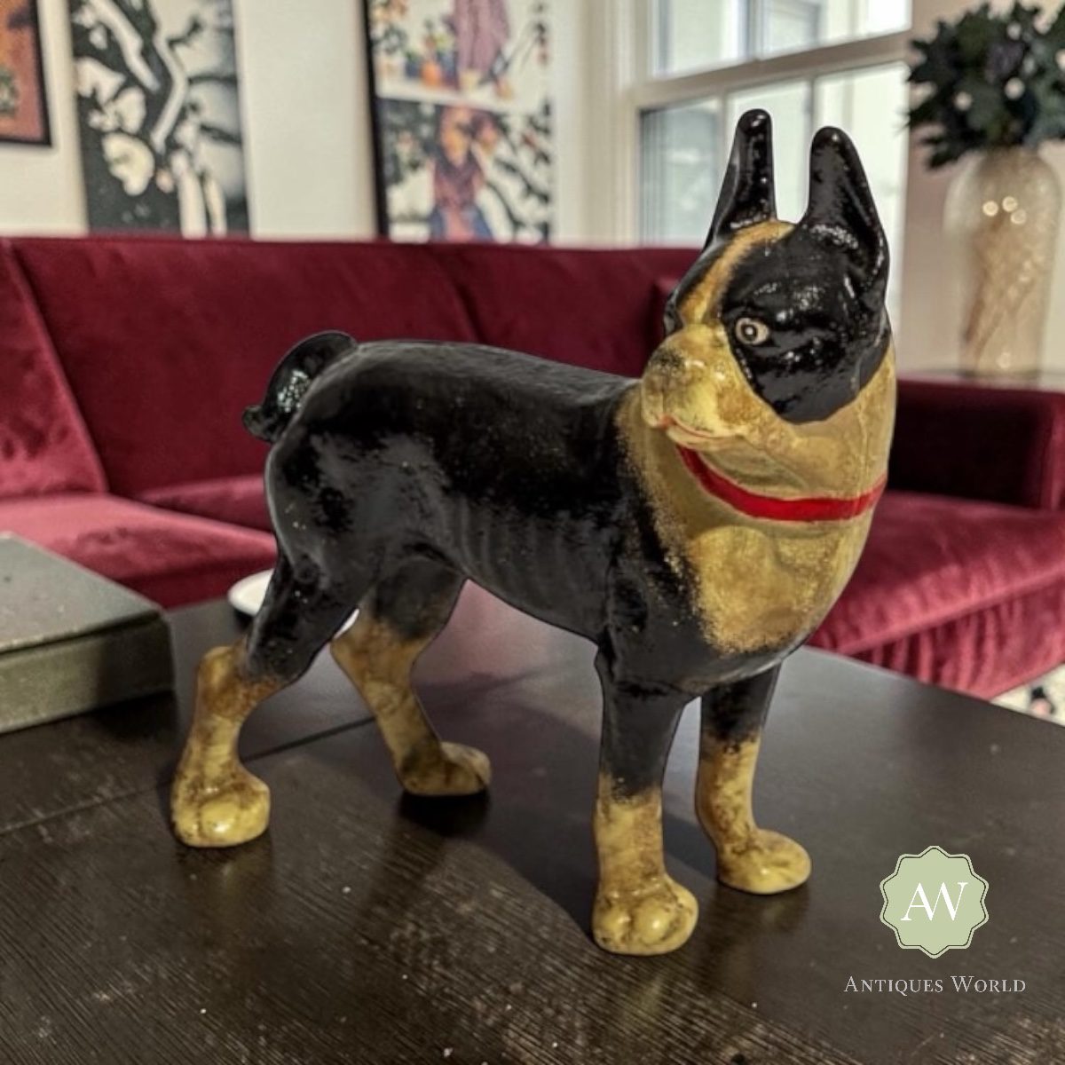 Cast Iron Boston Terrier Door Stop 7 Cast Iron Boston Terrier Door Stop