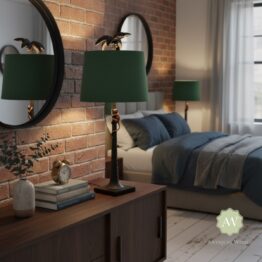 Palm Tree with Climbing Monkey Table Lamp