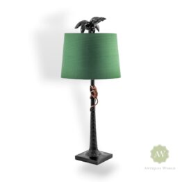 Palm Tree with Climbing Monkey Table Lamp