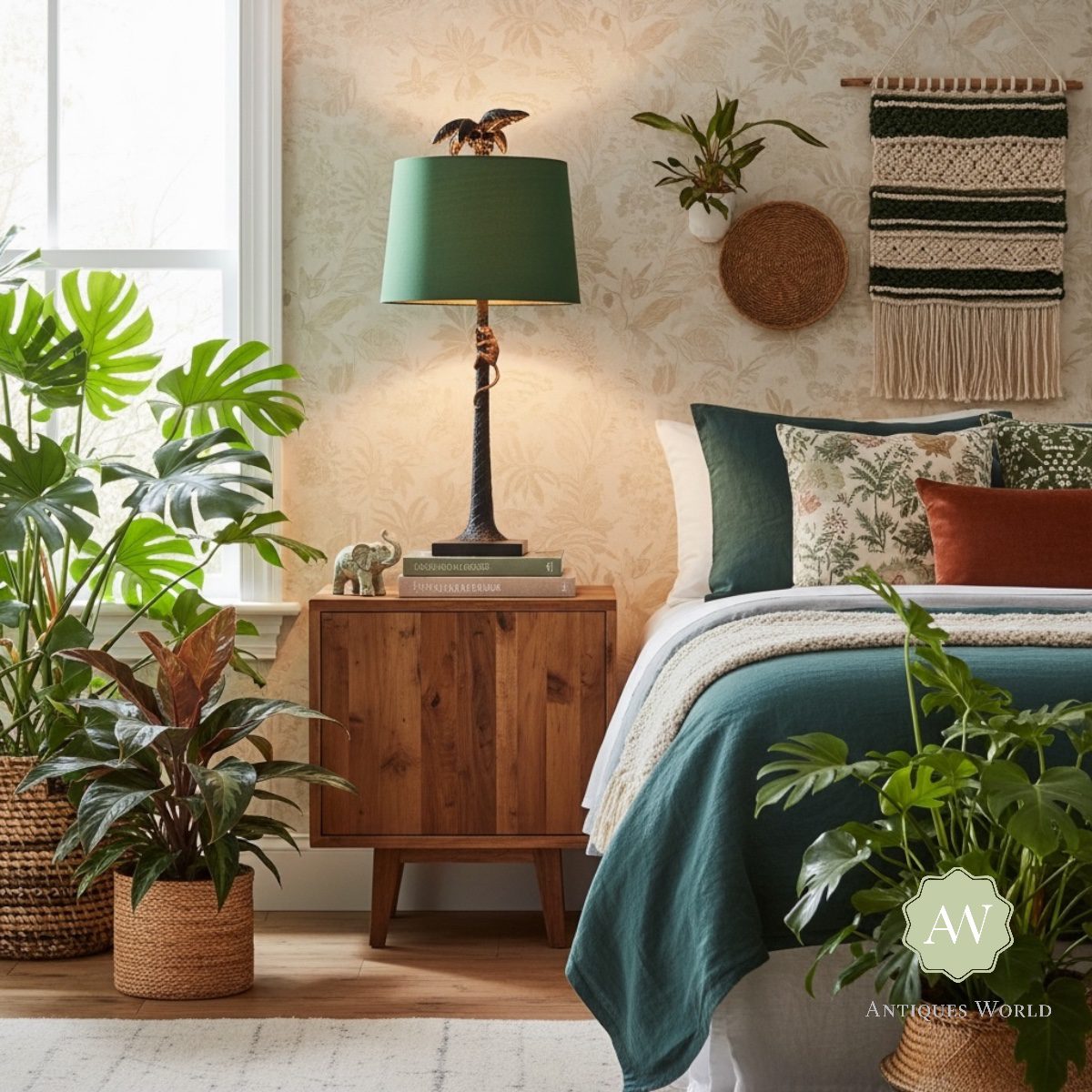 Palm Tree with Climbing Monkey Table Lamp 5 Palm Tree with Climbing Monkey Table Lamp