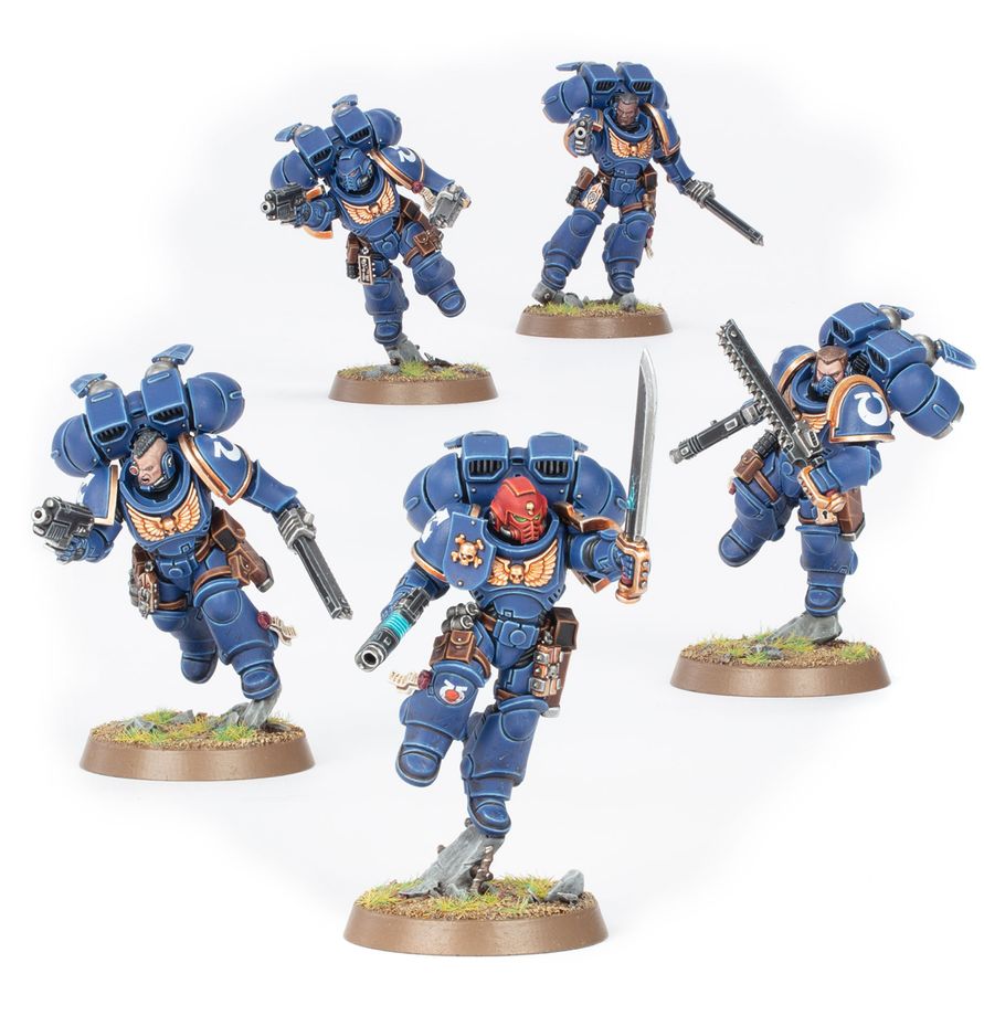 Warhammer 40K, Space Marines Assault Intercessors With Jump Packs 2 Assault Intercessors with Jump Packs 1