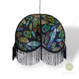 Feather Design Frilled Lampshade