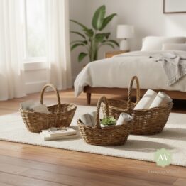 Rustic Woven Picker Baskets