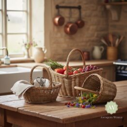 Rustic Woven Picker Baskets
