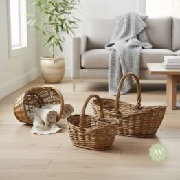 Rustic Woven Picker Baskets