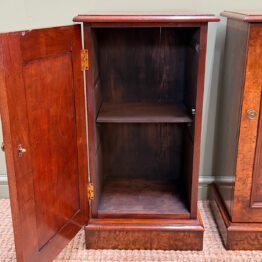 Stunning Pair of Burr Walnut Bedside Cabinets