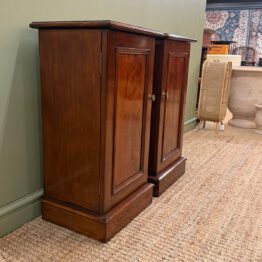 Antique Victorian Mahogany Pair of Bedside Cabinets