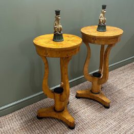 Superb Pair of Antique Side Tables / Lamp Tables