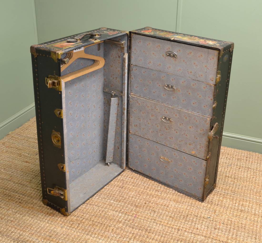 English Cabinet Makers - A to Z. 88 Vintage Watajoy Travel Trunk / Coffee Table.