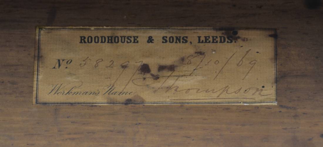 English Cabinet Makers - A to Z. 70 Roodhouse & Sons, Leeds.