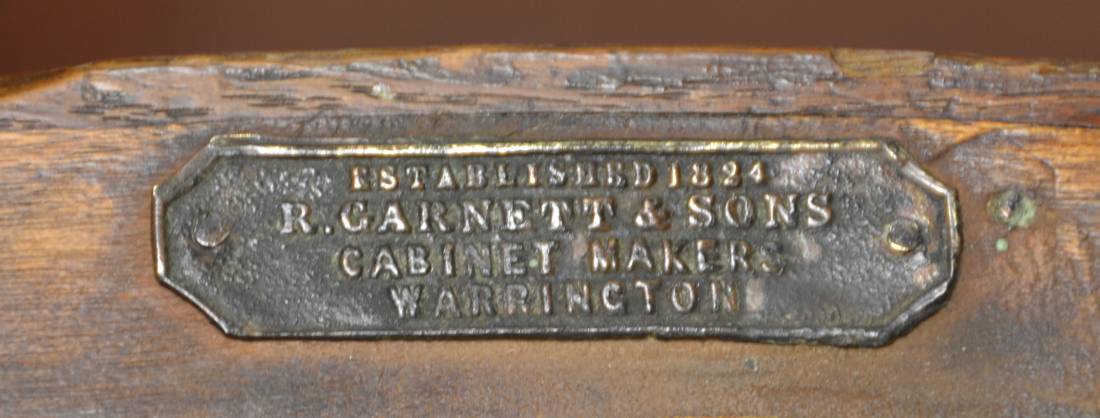 English Cabinet Makers - A to Z. 69 R.Garnett & Sons