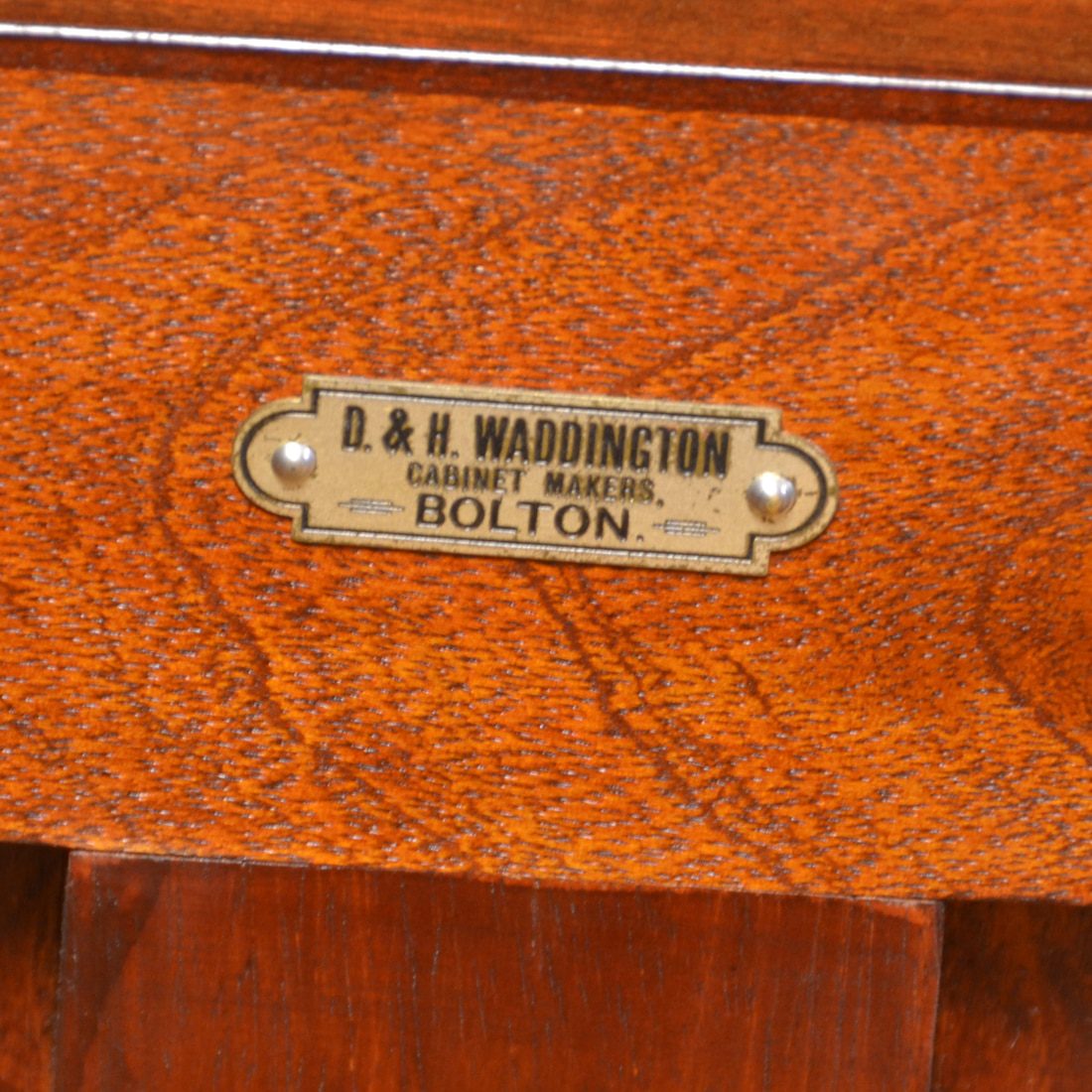 English Cabinet Makers - A to Z. 15 D and H Waddington Bolton