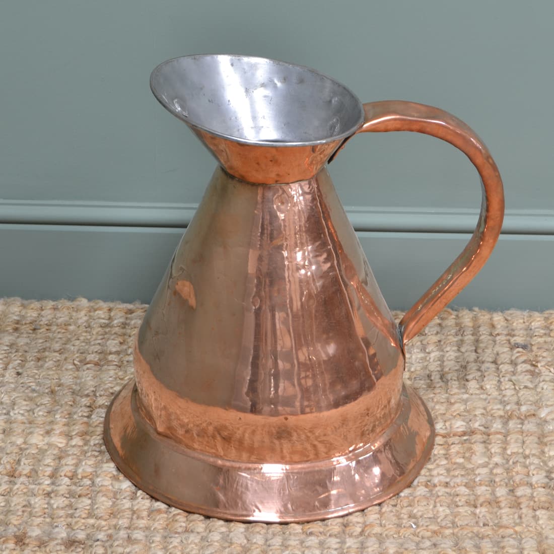 Quality Large Victorian Copper Harvest Jug