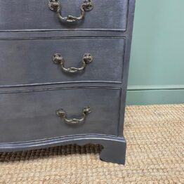 Antique Painted Serpentine Chest