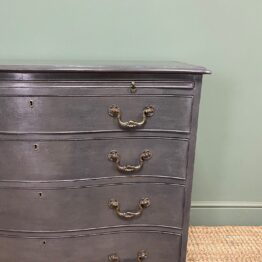 Antique Painted Serpentine Chest